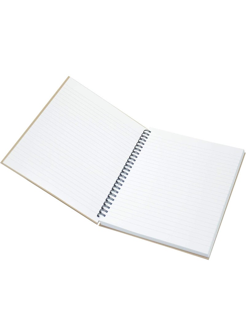 FIS Light Spiral Hard Cover Notebook Single Line (Pack of 5 Pcs X 100 Sheets) 9X7 Inch Size - LINBS971805 - Image 2